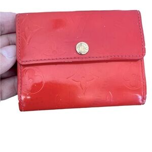Louis Vuitton Ludlow orange Vernis wallet